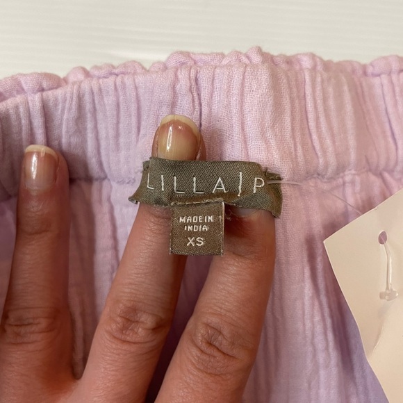 LILLA P organic cotton gauze skirt Lilac NWT XS - Picture 2 of 6